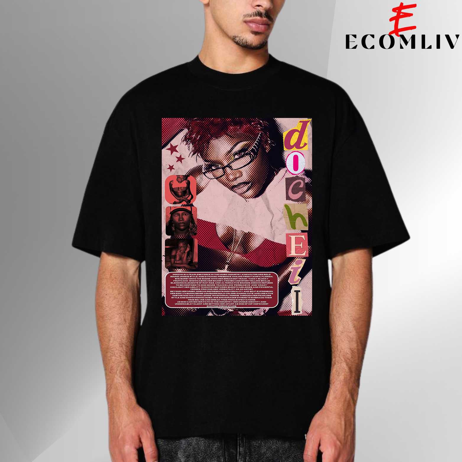 Doechii Retro T Shirt, Unisex Hip Hop Music Tee, Streetwear Style Shirt